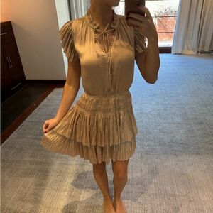 New with tags Reset dress gold color